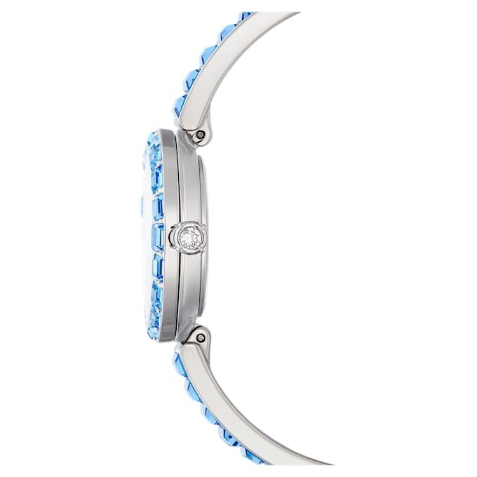 Matrix Bangle Watch Swiss Made, Crystal Bracelet, Blue, Stainless Steel Matrix Bangle Watch Swiss Made, Crystal Bracelet, Blue, Stainless Steel