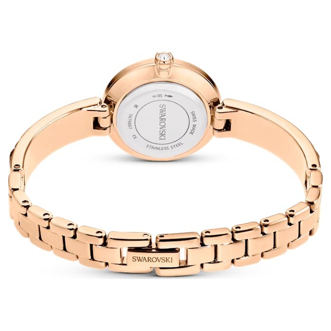 Matrix Bangle Watch Swiss Made, Crystal Bracelet, Gray, Rose Gold-Tone Finish Matrix Bangle Watch Swiss Made, Crystal Bracelet, Gray, Rose Gold-Tone Finish