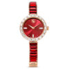 Matrix Bangle Watch Swiss Made, Crystal Bracelet, Red, Rose Gold-Tone Finish Matrix Bangle Watch Swiss Made, Crystal Bracelet, Red, Rose Gold-Tone Finish