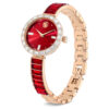Matrix Bangle Watch Swiss Made, Crystal Bracelet, Red, Rose Gold-Tone Finish Matrix Bangle Watch Swiss Made, Crystal Bracelet, Red, Rose Gold-Tone Finish