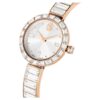 Matrix Bangle Watch Swiss Made, Crystal Bracelet, White, Rose Gold-Tone Finish Matrix Bangle Watch Swiss Made, Crystal Bracelet, White, Rose Gold-Tone Finish