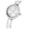 Matrix Bangle Watch Swiss Made, Crystal Bracelet, White, Stainless Steel Matrix Bangle Watch Swiss Made, Crystal Bracelet, White, Stainless Steel
