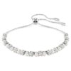 Matrix Bracelet Crystal Pearl, Round Cut, White, Rhodium Plated Matrix Bracelet Crystal Pearl, Round Cut, White, Rhodium Plated