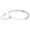 Matrix Bracelet Gradient of Round Cuts, Multicolored, Rhodium Plated Matrix Bracelet Gradient of Round Cuts, Multicolored, Rhodium Plated