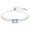 Matrix Bracelet Mixed Cuts, Blue, Rhodium Plated Matrix Bracelet Mixed Cuts, Blue, Rhodium Plated