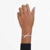 Matrix Bracelet Mixed Cuts, White, Rhodium Plated Matrix Bracelet Mixed Cuts, White, Rhodium Plated
