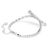 Matrix Bracelet Mixed Cuts, White, Rhodium Plated Matrix Bracelet Mixed Cuts, White, Rhodium Plated