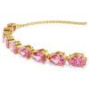 Matrix Bracelet Pear Cut, Pink, Gold-Tone Plated Matrix Bracelet Pear Cut, Pink, Gold-Tone Plated