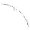 Matrix Choker Baguette Cut, White, Rhodium Plated Matrix Choker Baguette Cut, White, Rhodium Plated