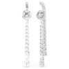 Matrix Drop Earrings Gradient of Round Cuts, White, Rhodium Plated Matrix Drop Earrings Gradient of Round Cuts, White, Rhodium Plated