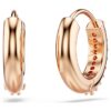 Matrix Hoop Earrings Round Cut, White, Rose Gold-Tone Plated Matrix Hoop Earrings Round Cut, White, Rose Gold-Tone Plated