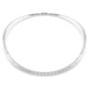 Matrix Necklace Baguette Cut, White, Rhodium Plated Matrix Necklace Baguette Cut, White, Rhodium Plated