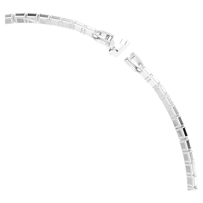 Matrix Necklace Baguette Cut, White, Rhodium Plated Matrix Necklace Baguette Cut, White, Rhodium Plated