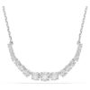 Matrix Necklace Gradient of Round Cuts, White, Rhodium Plated Matrix Necklace Gradient of Round Cuts, White, Rhodium Plated