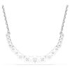 Matrix Necklace Gradient of Round Cuts, White, Rhodium Plated Matrix Necklace Gradient of Round Cuts, White, Rhodium Plated