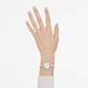 Matrix Pearl Bangle Bangle Watch Swiss Made, Crystal Bracelet, White, Rose Gold-Tone Finish