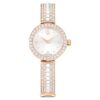 Matrix Pearl Bangle Bangle Watch Swiss Made, Crystal Bracelet, White, Rose Gold-Tone Finish