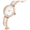 Matrix Pearl Bangle Bangle Watch Swiss Made, Crystal Bracelet, White, Rose Gold-Tone Finish