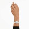 Matrix Pearl Bangle Watch Swiss Made, Crystal Bracelet, White, Stainless Steel Matrix Pearl Bangle Watch Swiss Made, Crystal Bracelet, White, Stainless Steel