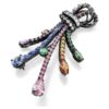 Matrix Pendant and Brooch Mixed Cuts, Bouquet, Multicolored, Ruthenium Plated Matrix Pendant and Brooch Mixed Cuts, Bouquet, Multicolored, Ruthenium Plated