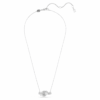 Matrix Pendant Baguette Cut, Knot, White, Rhodium Plated Matrix Pendant Baguette Cut, Knot, White, Rhodium Plated