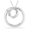 Matrix Pendant Baguette Cut, White, Rhodium Plated Matrix Pendant Baguette Cut, White, Rhodium Plated