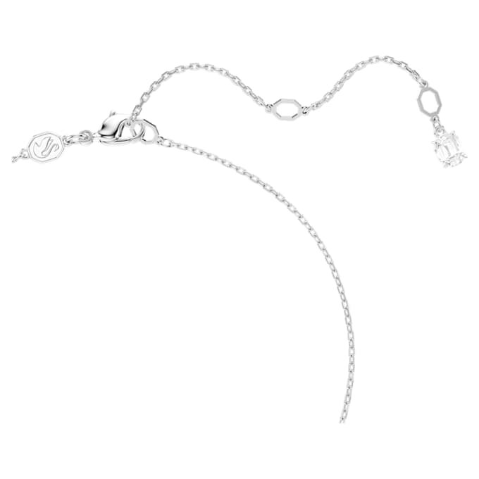 Matrix Pendant Crystal Pearl, Round Cut, White, Rhodium Plated Matrix Pendant Crystal Pearl, Round Cut, White, Rhodium Plated