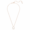 Matrix Pendant Crystal Pearl, Round Cut, White, Rose Gold-Tone Plated Matrix Pendant Crystal Pearl, Round Cut, White, Rose Gold-Tone Plated