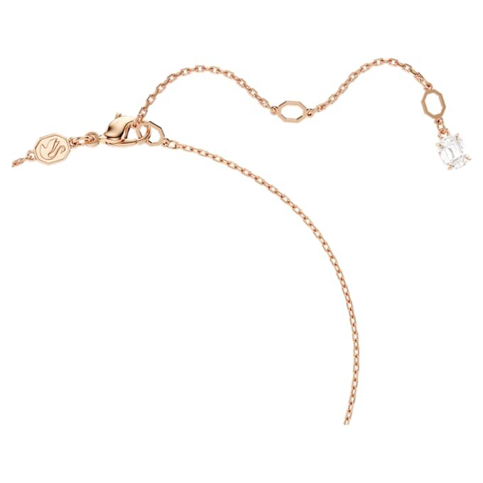 Matrix Pendant Crystal Pearl, Round Cut, White, Rose Gold-Tone Plated Matrix Pendant Crystal Pearl, Round Cut, White, Rose Gold-Tone Plated