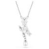 Matrix Pendant Mixed Cuts, White, Rhodium Plated Matrix Pendant Mixed Cuts, White, Rhodium Plated