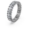 Matrix Ring Baguette Cut, Gray, Ruthenium Plated