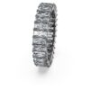 Matrix Ring Baguette Cut, Gray, Ruthenium Plated
