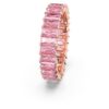 Matrix Ring Baguette Cut, Pink, Rose Gold-Tone Plated Matrix Ring Baguette Cut, Pink, Rose Gold-Tone Plated
