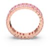 Matrix Ring Baguette Cut, Pink, Rose Gold-Tone Plated Matrix Ring Baguette Cut, Pink, Rose Gold-Tone Plated