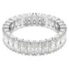 Matrix Ring Baguette Cut, White, Silver-Tone Finish Matrix Ring Baguette Cut, White, Silver-Tone Finish