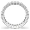 Matrix Ring Baguette Cut, White, Silver-Tone Finish Matrix Ring Baguette Cut, White, Silver-Tone Finish