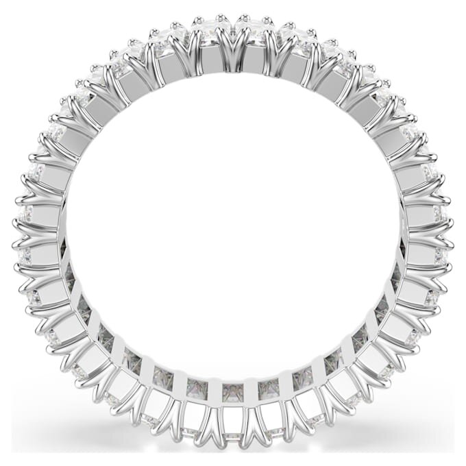 Matrix Ring Baguette Cut, White, Silver-Tone Finish Matrix Ring Baguette Cut, White, Silver-Tone Finish