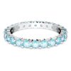 Matrix Ring Round Cut, Blue, Rhodium Plated Matrix Ring Round Cut, Blue, Rhodium Plated