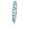 Matrix Ring Round Cut, Blue, Rhodium Plated Matrix Ring Round Cut, Blue, Rhodium Plated