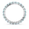 Matrix Ring Round Cut, Blue, Rhodium Plated Matrix Ring Round Cut, Blue, Rhodium Plated
