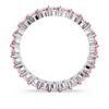 Matrix Ring Round Cut, Pink, Rhodium Plated Matrix Ring Round Cut, Pink, Rhodium Plated