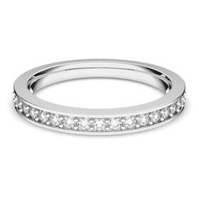 Matrix Ring White, Rhodium Plated