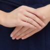Matrix Ring White, Rose Gold-Tone Plated Matrix Ring White, Rose Gold-Tone Plated