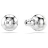 Matrix Stud Earrings Crystal Pearl, White, Rhodium Plated Matrix Stud Earrings Crystal Pearl, White, Rhodium Plated