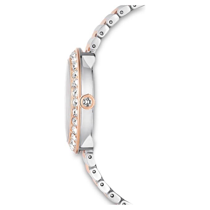 Matrix Tennis 7-Link Watch Swiss Made, Metal Bracelet, Rose Gold Tone, Mixed Metal Finish Matrix Tennis 7-Link Watch Swiss Made, Metal Bracelet, Rose Gold Tone, Mixed Metal Finish