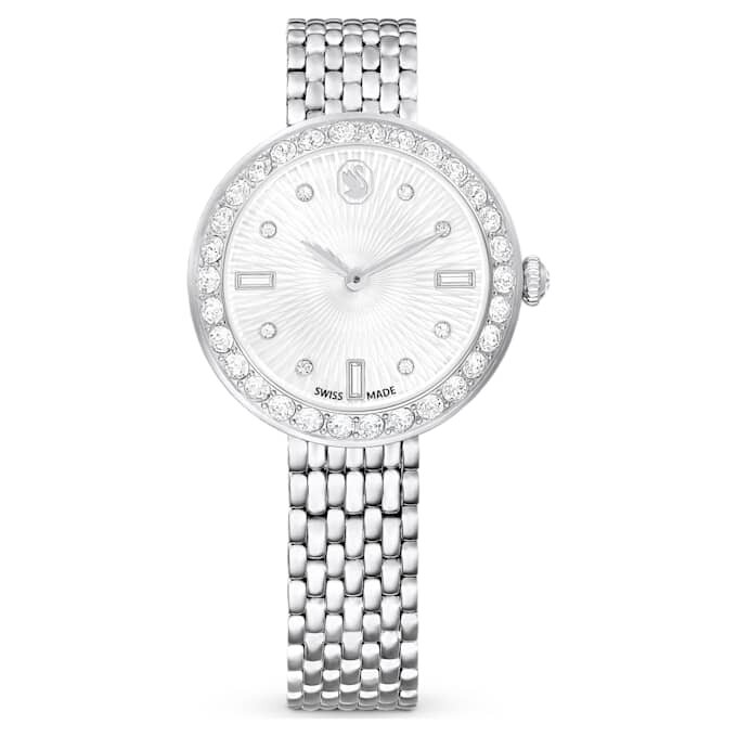 Matrix Tennis 7-Link Watch Swiss Made, Metal Bracelet, Silver Tone, Stainless Steel Matrix Tennis 7-Link Watch Swiss Made, Metal Bracelet, Silver Tone, Stainless Steel