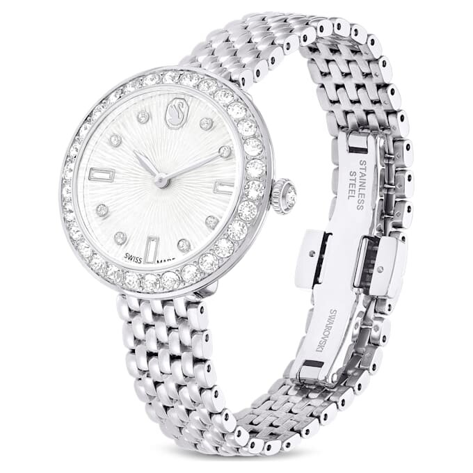 Matrix Tennis 7-Link Watch Swiss Made, Metal Bracelet, Silver Tone, Stainless Steel Matrix Tennis 7-Link Watch Swiss Made, Metal Bracelet, Silver Tone, Stainless Steel
