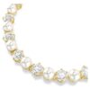 Matrix Tennis Bracelet Crystal Pearl, Round Cut, White, Gold-Tone Plated Matrix Tennis Bracelet Crystal Pearl, Round Cut, White, Gold-Tone Plated