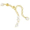 Matrix Tennis Bracelet Crystal Pearl, Round Cut, White, Gold-Tone Plated Matrix Tennis Bracelet Crystal Pearl, Round Cut, White, Gold-Tone Plated