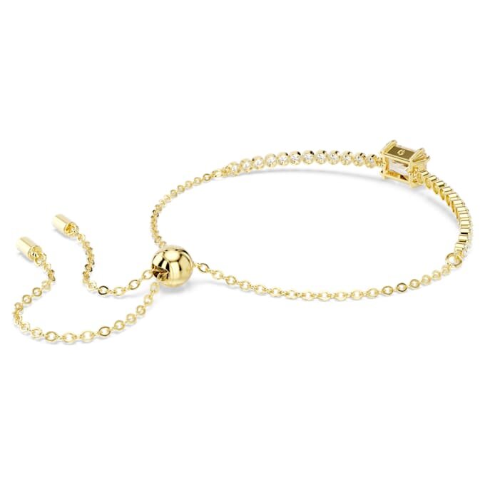 Matrix Tennis Bracelet Mixed Cuts, Caramel, Gold-Tone Plated Matrix Tennis Bracelet Mixed Cuts, Caramel, Gold-Tone Plated
